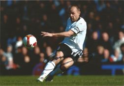 Football Danny Murphy 8x12 signed colour photo pictured in action for Fulham. Good Condition. All