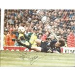 Football Mark Bosnich 10x8 signed colour photo pictured in action for Aston Villa. Good Condition.