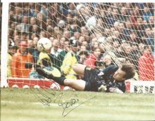 Football Mark Bosnich 10x8 signed colour photo pictured in action for Aston Villa. Good Condition.