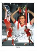 Football Phil Thompson signed 16x12 colour enhanced montage photo pictured in action for Liverpool
