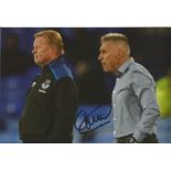 Football Ronald Koeman 8x12 signed colour photo pictured while manager of Everton. Good Condition.