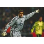 Football Carlo Cudicini signed 12x8 colour photo pictured in action for Chelsea F. C. Good