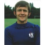 Football John Hollins 10x8 signed colour photo pictured during his time with Chelsea F. C. Good