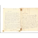 Henri Duvernois hand written letter with biography 4 March 1875 - 30 January 1937 in Paris was a