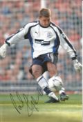 Football Paul Gerrard 12x8 signed colour photo pictured in action for Everton. Good Condition. All