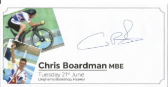 Chris Boardman signed commemorative envelope. Good Condition. All autographed items are genuine hand