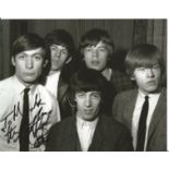 Charlie Watts signed 10x8 black and white photo. Dedicated. Good Condition. All autographed items