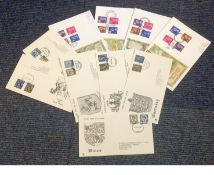 GB 1968 Regional Definitive FDCs. Complete set Welsh, Guernsey, Scotland, Isle of Man, N. Ireland,