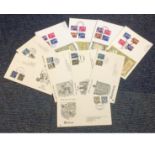 GB 1968 Regional Definitive FDCs. Complete set Welsh, Guernsey, Scotland, Isle of Man, N. Ireland,