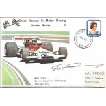 Howden Ganley signed FDC. former racing driver from New Zealand. From 1971 to 1974 he participated