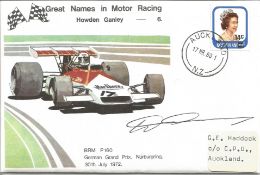 Howden Ganley signed FDC. former racing driver from New Zealand. From 1971 to 1974 he participated