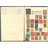 GB and British Commonwealth stamp collection in blue A5 Albion Stamp album. 100+ stamps. Good