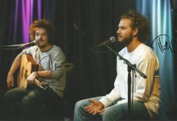 Milky Chance Signed 12 x 8 inch music photo. Good Condition. All autographed items are genuine
