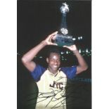 Michael Thomas Arsenal Signed 12 x 8 inch football photo. Good Condition. All autographed items