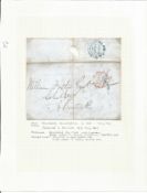 Postal History. 1847 entire Newcastle cancellation in red. Good Condition. All autographed items are
