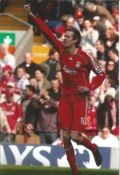 Football Peter Crouch 12x8 signed colour photo pictured while playing for Liverpool F. C. Good