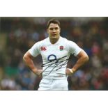 Rugby Union Brad Barrett signed 12x8 colour photo pictured playing for England. Good Condition.