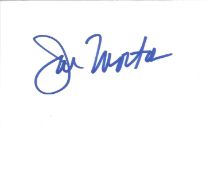 Joe Morton signed white card. Good Condition. All autographed items are genuine hand signed and come