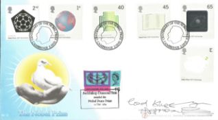 Desmond Tutu signed The Nobel Prize FDC. Good Condition. All autographed items are genuine hand