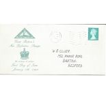 1969 8d New Definitives FDC rare North Herts Stamp club illustrated cover. GB stamps and Herts CDS