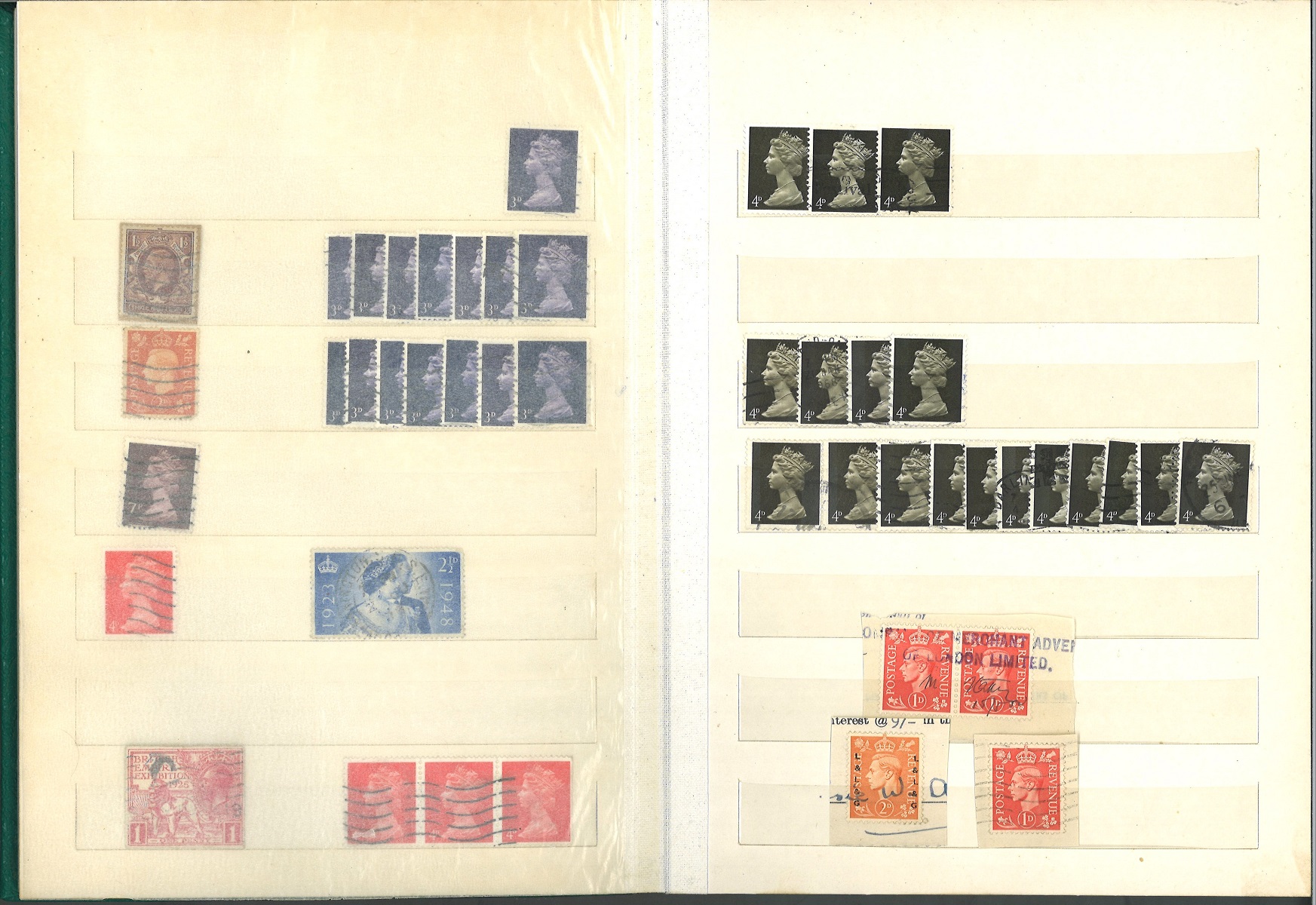 GB stamp collection in stockbook. Some duplication. Includes QEII defs 1950's, QEII high value - Image 3 of 5
