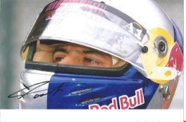 Motor Racing Patrick Friesacher 10x6 signed colour photo pictured while driving for Minardi in