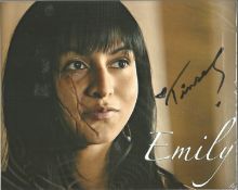 Tinsel Korey signed 10x8 colour photo. Canadian actress, best known for portraying the Makah Emily