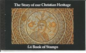 Royal Mail complete prestige stamp booklet The Story of our Christian Heritage. Good Condition.