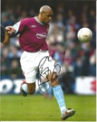 Football Brian Deane 10x8 signed colour photo pictured in action for West Ham United. Good