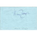 Keith Joseph Conservative politician signed album page with biography. Political Historic Autograph.