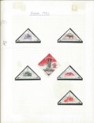 Europa 1961 stamp collection on loose album page. 7 perf stamps in mint condition. Good Condition.