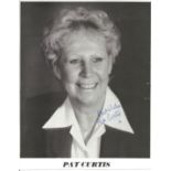 pat Curtis signed 10x8 black and white photo. Good Condition. All autographed items are genuine hand