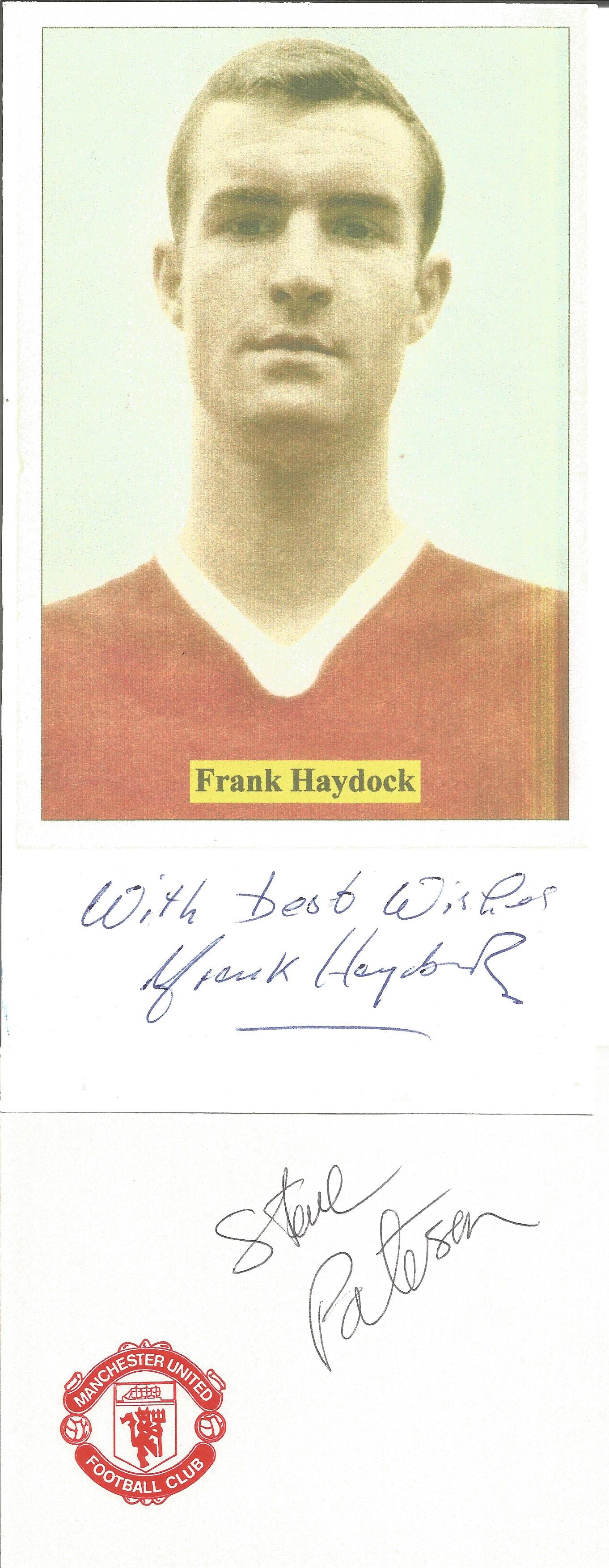 Man Utd signed collection. 19 items. Mainly signed cards. Includes Haydock, Hill, Greenhoff, May, - Image 5 of 5