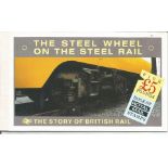 £5 Story of British Rail Royal mail complete prestige stamp booklet complete. Good Condition. All