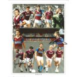 The Boys of 86 West Ham Utd 10x8 colour montage photo signed by Steve Whitton, Phil Parkes, Geoff