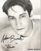 Adam Busch signed 10x8 black and white photo. Good Condition. All autographed items are genuine hand