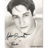 Adam Busch signed 10x8 black and white photo. Good Condition. All autographed items are genuine hand