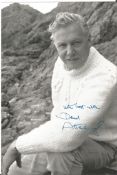 Sir David Attenborough signed 7x5 black and white photo. Good Condition. All autographed items are