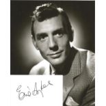 Eric Sykes signed white card with 10x8 black and white photo. Good Condition. All autographed