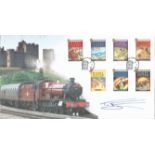 Tom Felton signed Harry Potter FDC double postmark Kings Cross Station London N1complete full set of
