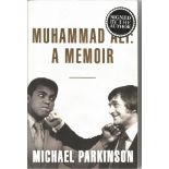 Michael Parkinson signed paperback book titled Muhammed Ali A Memoir signature on the inside title