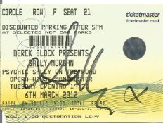 Sally Morgan signed show ticket Opera House Manchester 2012. Sally Morgan (also known by her stage