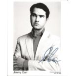 Jimmy Carr signed 10x8 black and white promo photo. Good Condition. All autographed items are