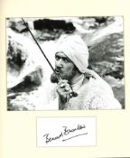 Bernard Bresslaw Carry on autographed page mounted with 10 x 8 inch b/w photo to approx. 12 x 12