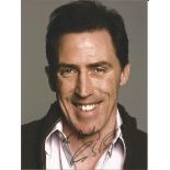 Rob Brydon signed 8x6 colour photo dedicated. Good Condition. All autographed items are genuine hand
