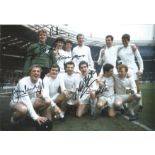 LEEDS UNITED 1968, football autographed 12 x 8 photo, a superb image depicting players celebrating