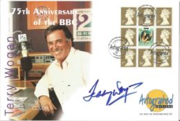 Terry Wogan signed FDC 75th Anniversary of the BBC Autographed Editions PM Shepherds Bush 25th