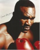 Evander Holyfield signed 10x8 colour photo. Evander Holyfield (born October 19, 1962) is an American