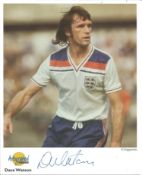 Dave Watson signed 10x8 colour photo autographed editions. David Vernon Watson (born 5 October 1946)