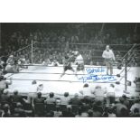 KEN BUCHANAN 1972, boxing autographed 12 x 8 photo, a superb image depicting Panama's Roberto